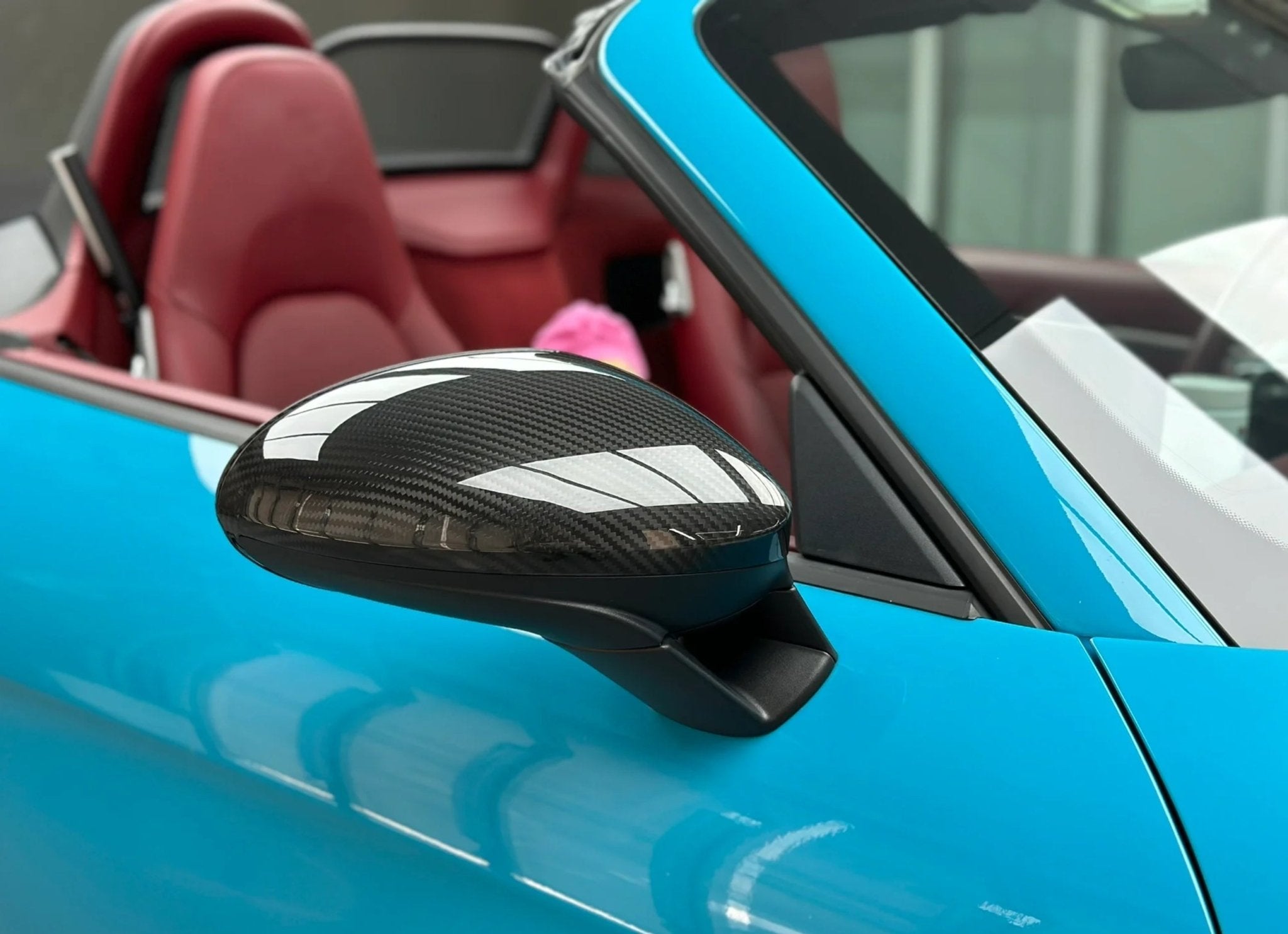 Porsche 718 Cayman Boxster Spyder GTS GT4 GT4 RS OE Style Autoclave Carbon Fiber Mirror Housing Replacement 2017-2025