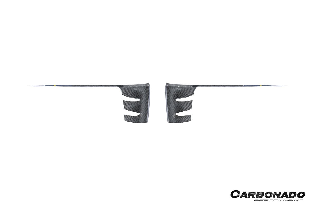 Porsche Cayenne 9Y0.2 S Coupe E-Hybrid OEM Style Dry Carbon Fiber Front Bumper Side Vent Cover 2024-2025