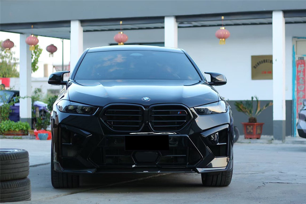 2024-2025 BMW X6M F96 AD Style Dry Carbon Fiber Front Lip - Carbonado