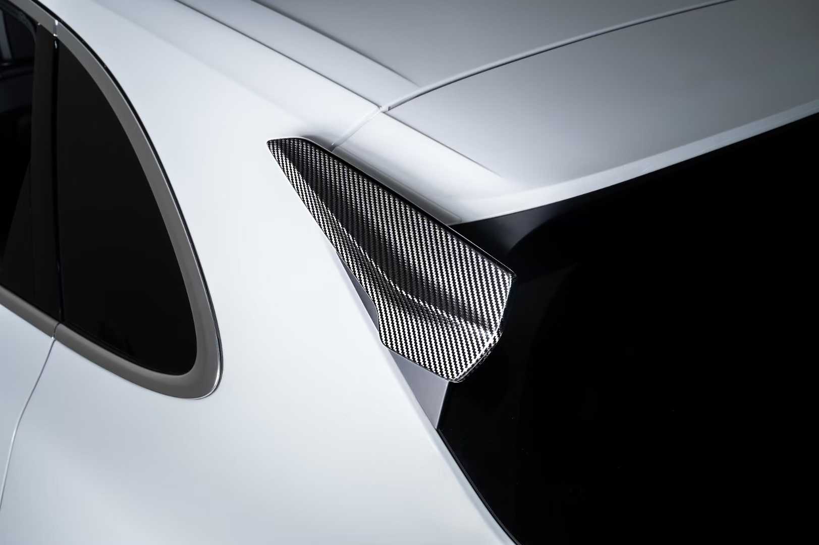 Porsche Cayenne 9Y0 9YA KT Style Dry Carbon Fiber Roof Spoiler 2018-2025