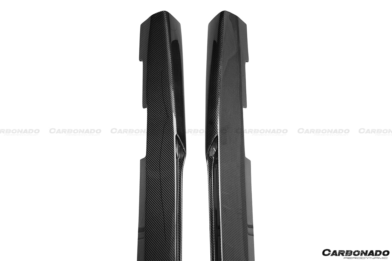2008 - 2014 Mercedes Benz W204 C63 AMG Sedan VS Style Carbon Fiber Side Skirts