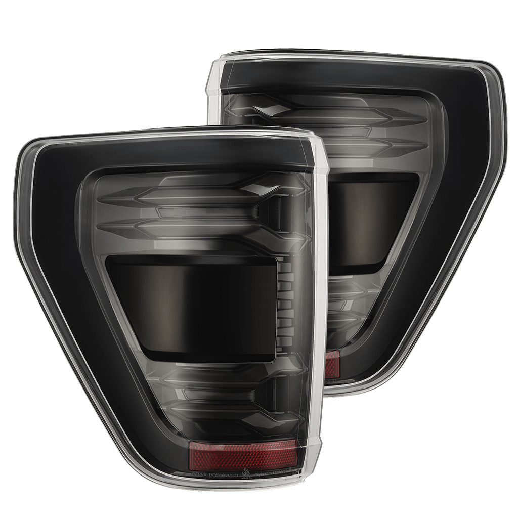 21-23 Ford F150 (wth BLIS) LUXX-Series LED Tail Lights Alpha-Black | AlphaRex