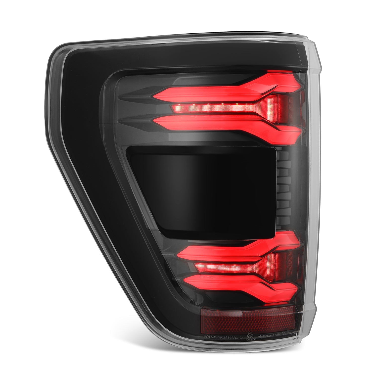21-23 Ford F150 (wth BLIS) LUXX-Series LED Tail Lights Alpha-Black | AlphaRex