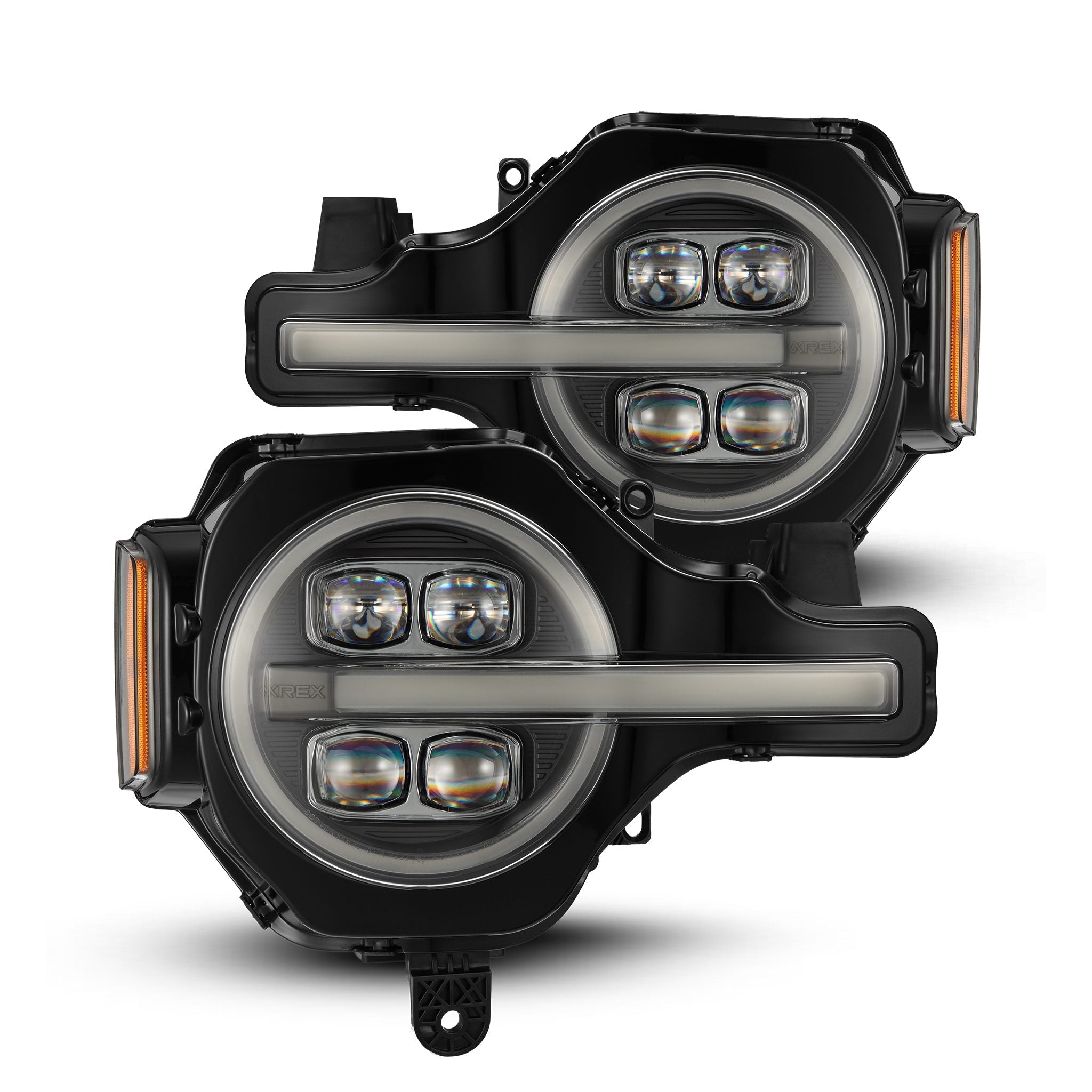 21-25 Ford Bronco / 22-25 Bronco Raptor NOVA-Series LED Projector Headlights Black | AlphaRex