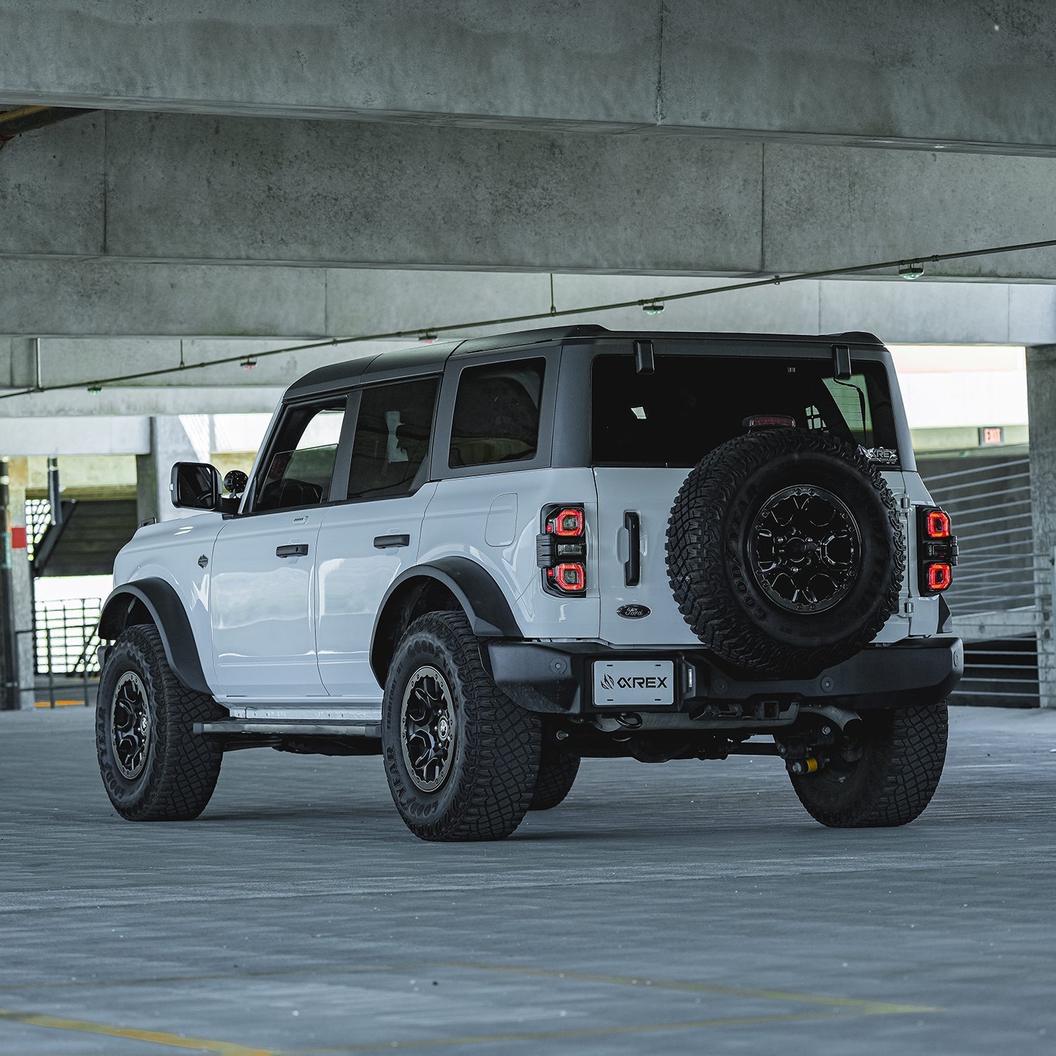 21-25 Ford Bronco NOVA-Series Prismatic LED Tail Lights Alpha-Black | AlphaRex