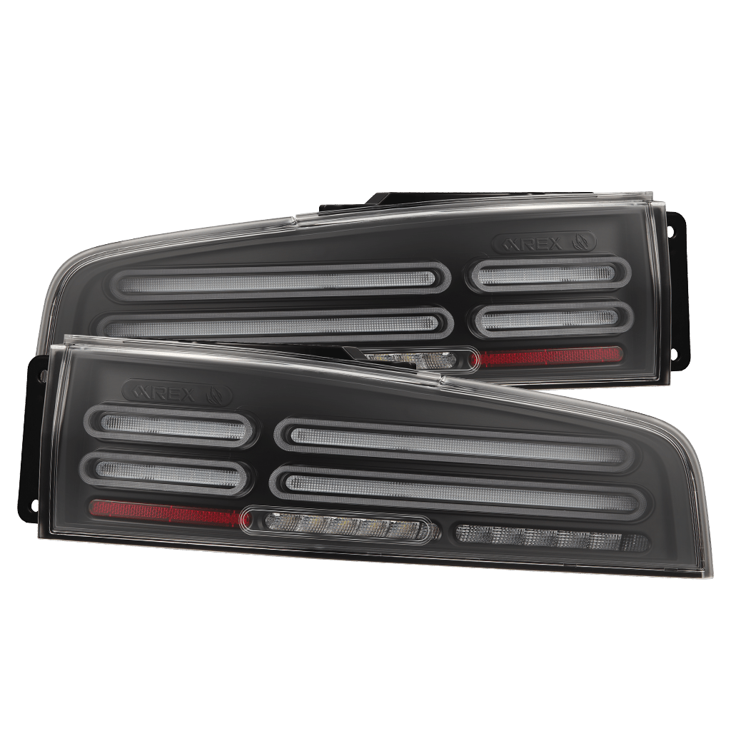 23-25 Nissan Z Quad-Loop Style NOVA-Series Prismatic LED Tail Lights Black | AlphaRex