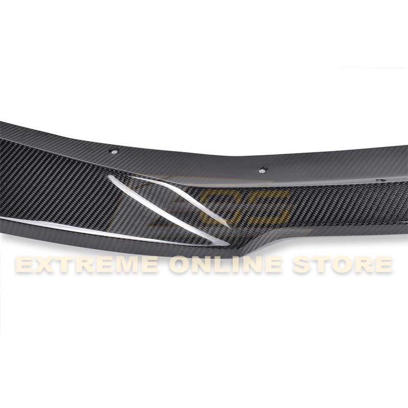 Chevrolet Camaro 6th Gen SS ZL1 Conversion Gloss Black Carbon Fiber Front Lip Splitter 2016-2018