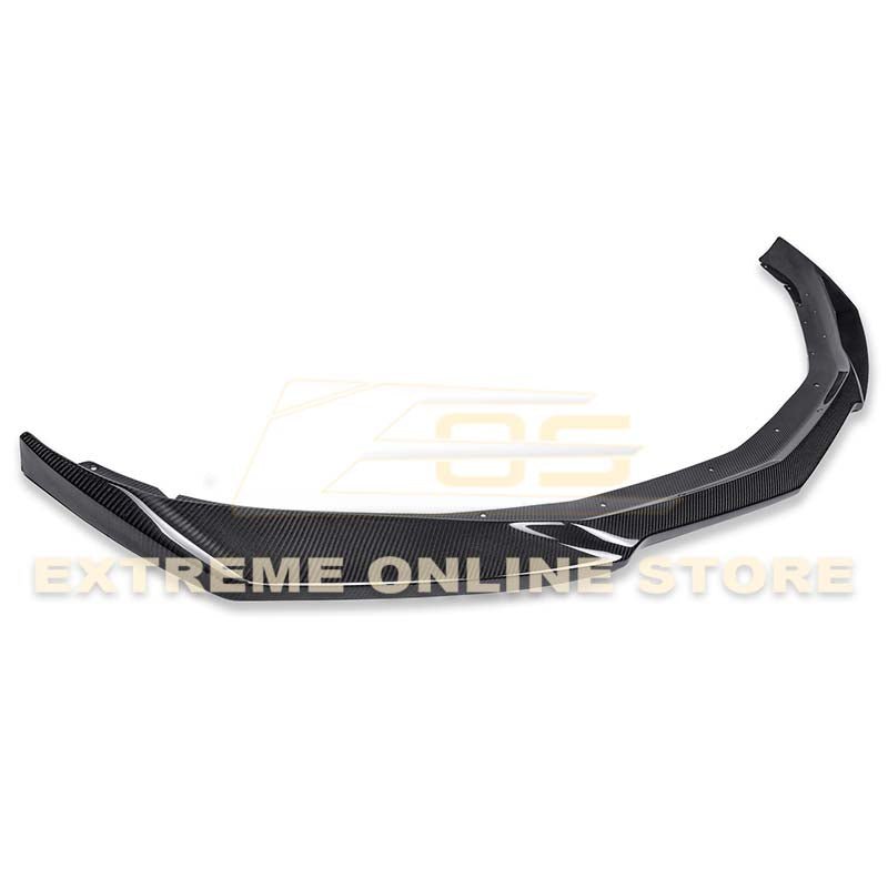 Chevrolet Camaro 6th Gen SS ZL1 Conversion Gloss Black Carbon Fiber Front Lip Splitter 2016-2018