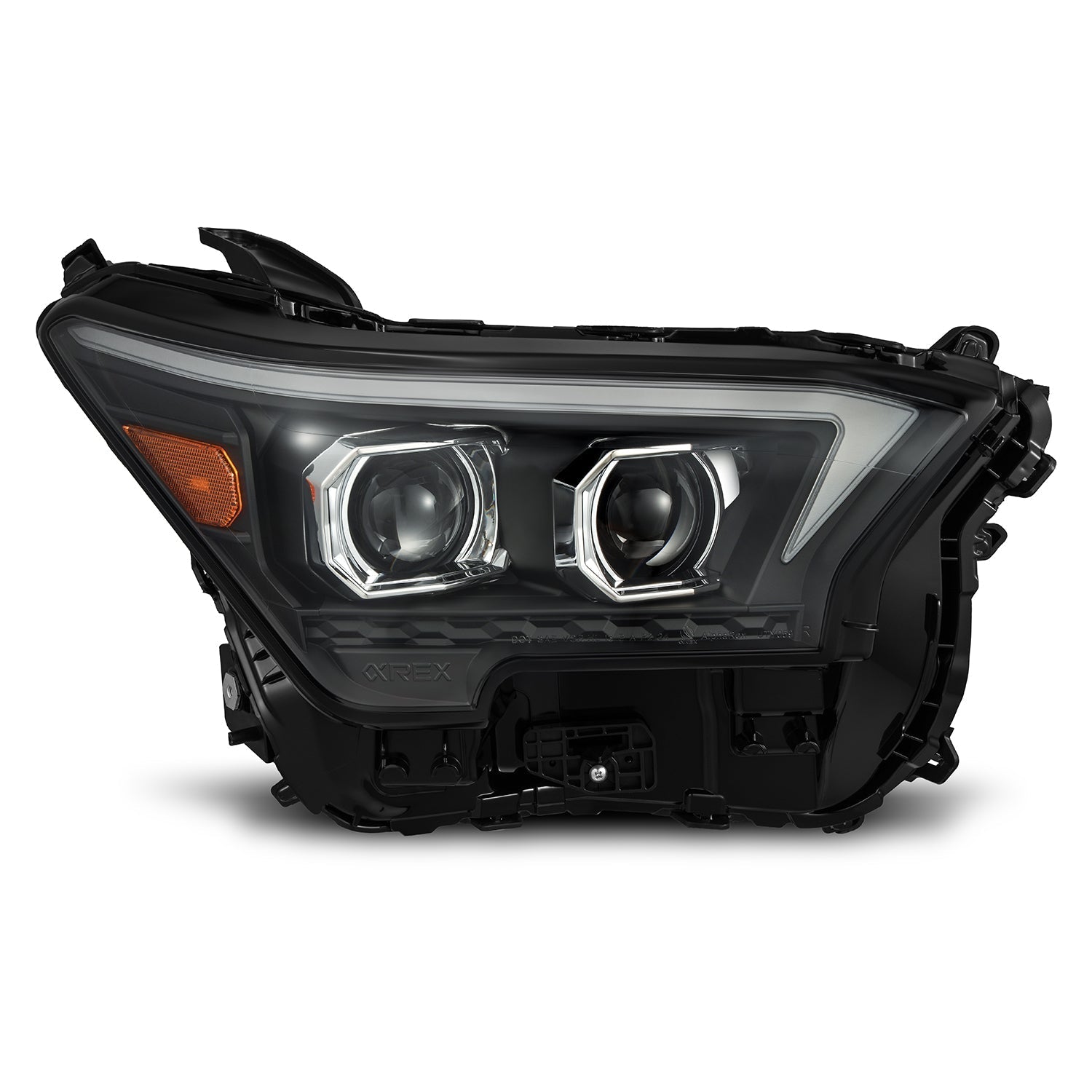 24-25 Toyota Tacoma / 25-up 4Runner OG-Style LUXX-Series LED Projector Headlights Black | AlphaRex