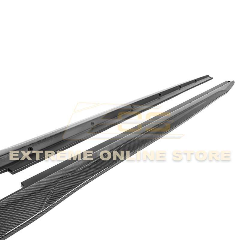 2014-19 Cadillac CTS Carbon Fiber Front Splitter & Side Skirts - Extreme Online Store