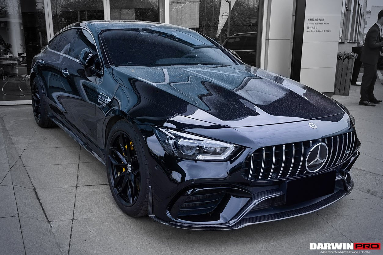 2019 - 2025 Mercedes Benz AMG GT63 S 4Door Coupe X290 Carbon Fiber Middle Front Lip