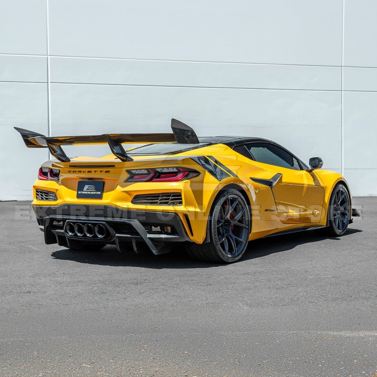 Chevrolet Corvette C8 Z06 EOS Performance Dry Carbon Fiber Rear Bumper Finned Diffuser 2023-Present