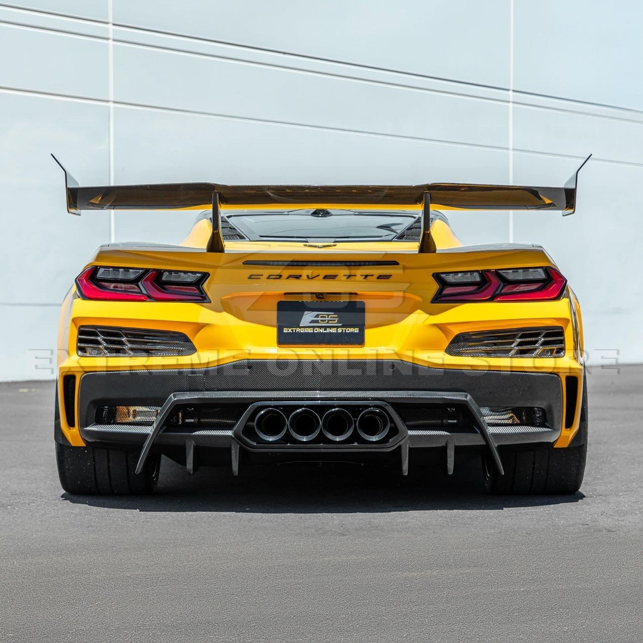 Chevrolet Corvette C8 Z06 EOS Performance Dry Carbon Fiber Rear Bumper Finned Diffuser 2023-Present