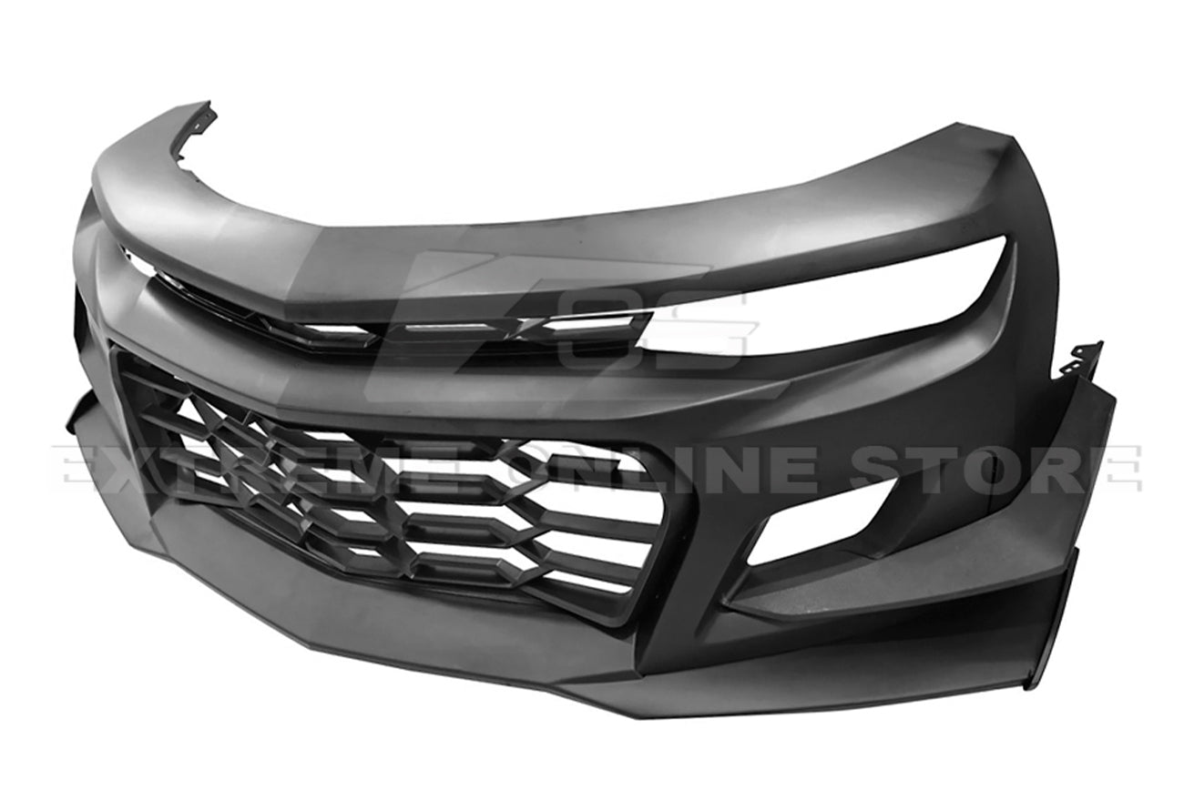 Chevrolet Camaro 6th Gen ZL1 1LE Style Unpainted Black Front Bumper Kit 2016-2024