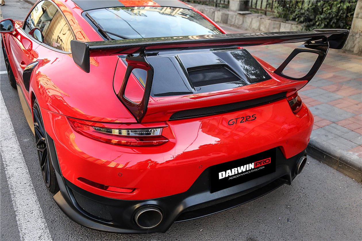2016 - 2019 Porsche 911 991.2 Carrera & S & 4S GT2RS Style Carbon Fiber Trunk Spoiler Wing