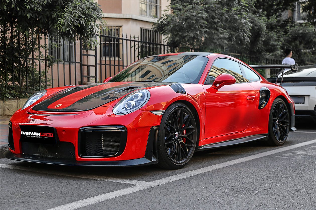2016 - 2019 Porsche 911 991.2 Carrera &Targa 4 & 4S GT2RS Style Partial Carbon Fiber Front Bumper
