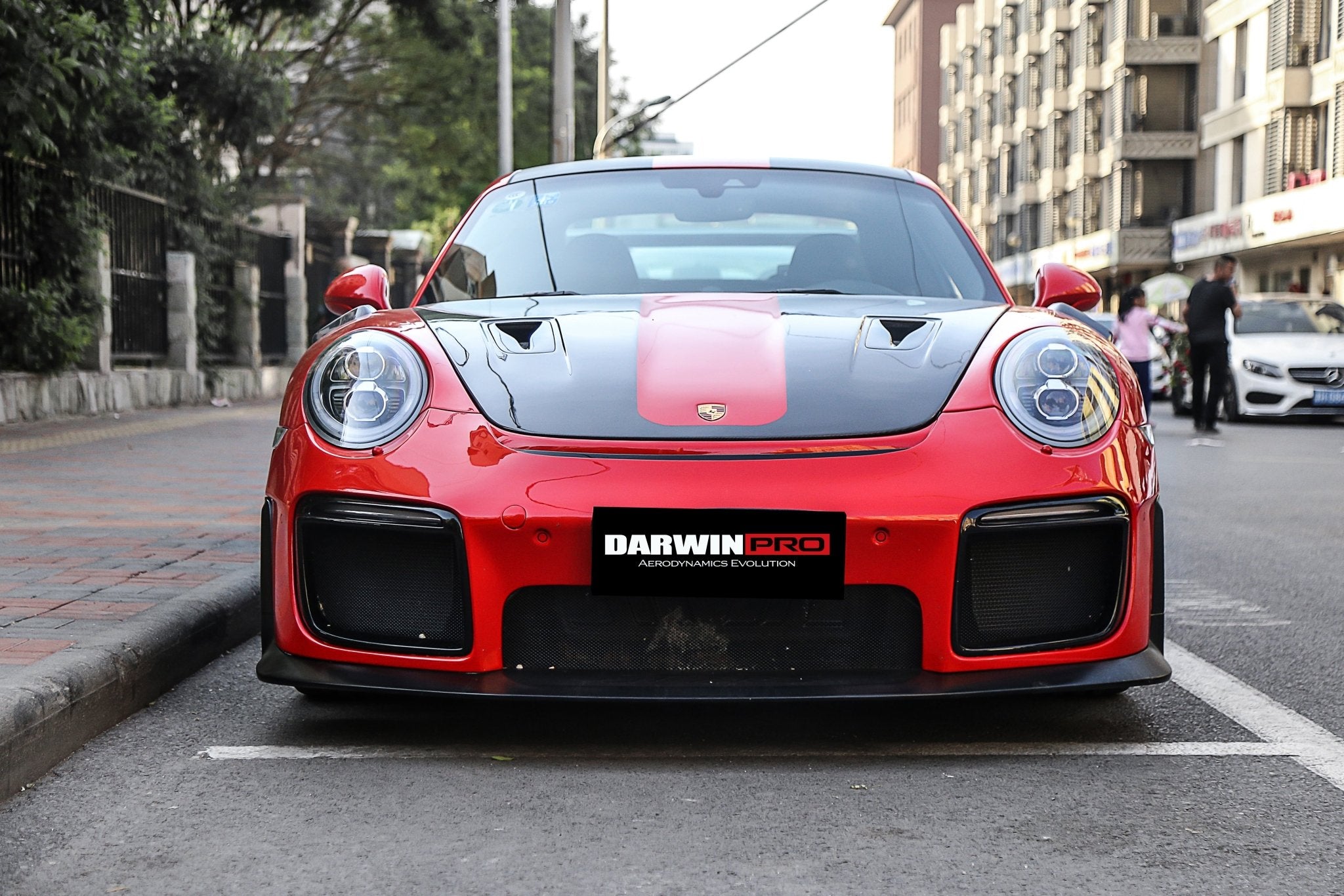 2016 - 2019 Porsche 911 991.2 Carrera &Targa 4 & 4S GT2RS Style Partial Carbon Fiber Front Bumper