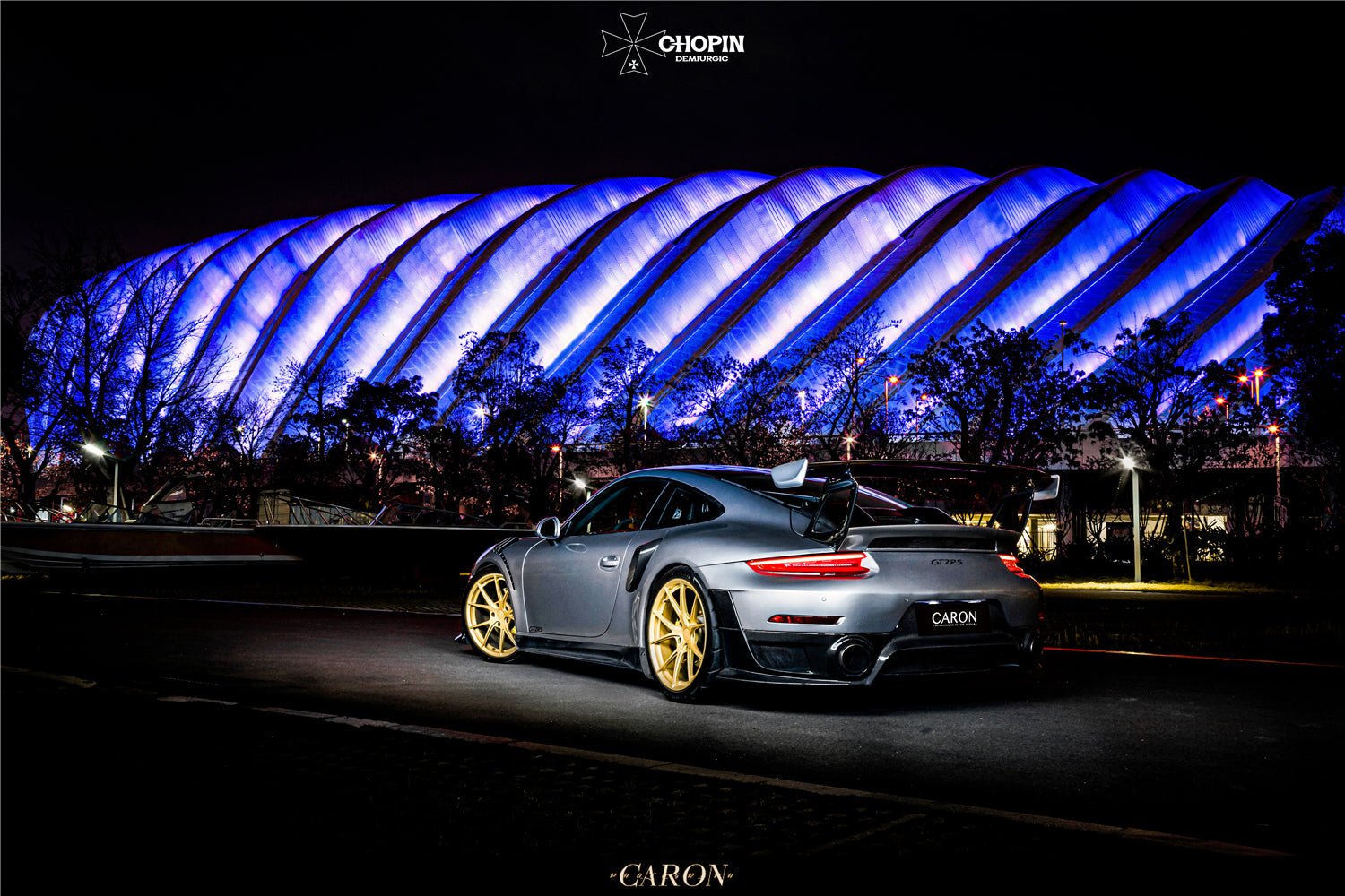 2016 - 2019 Porsche 911 991.2 Carrera & S GT2RS Style Partial Carbon Fiber Rear Bumper