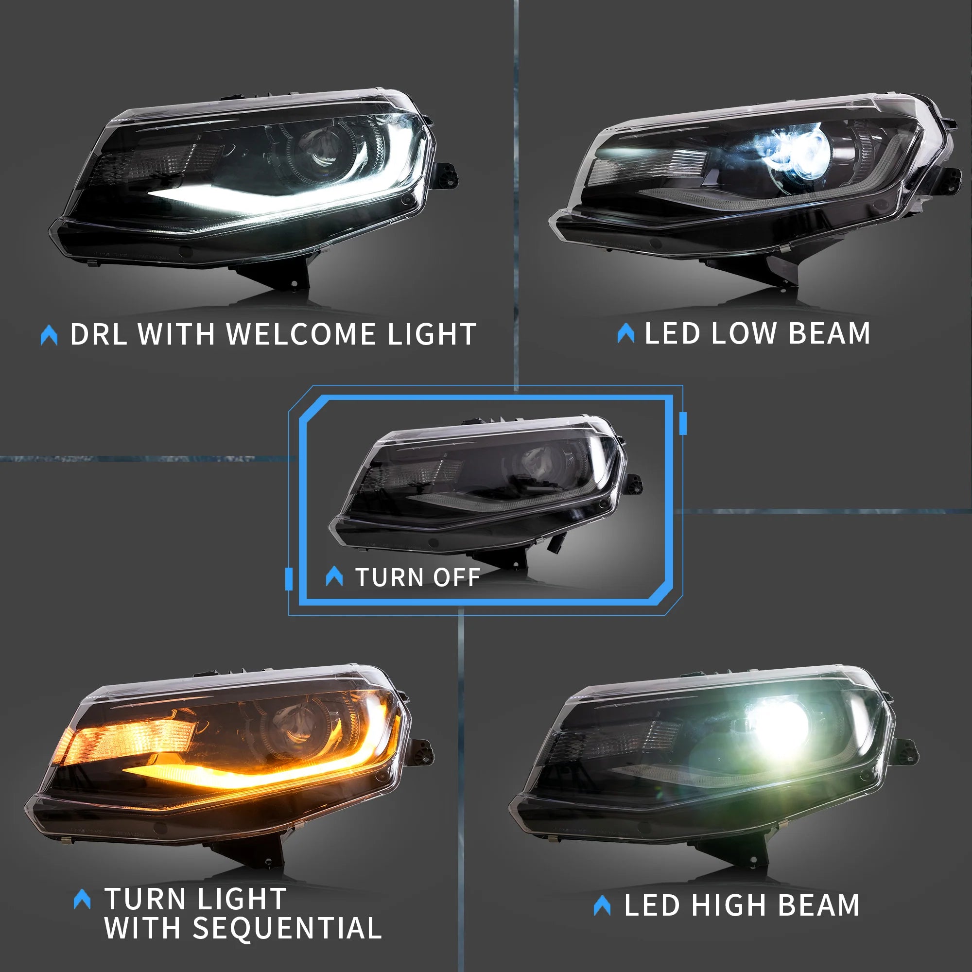 Chevrolet Camaro LED Headlights 2016 - 2018