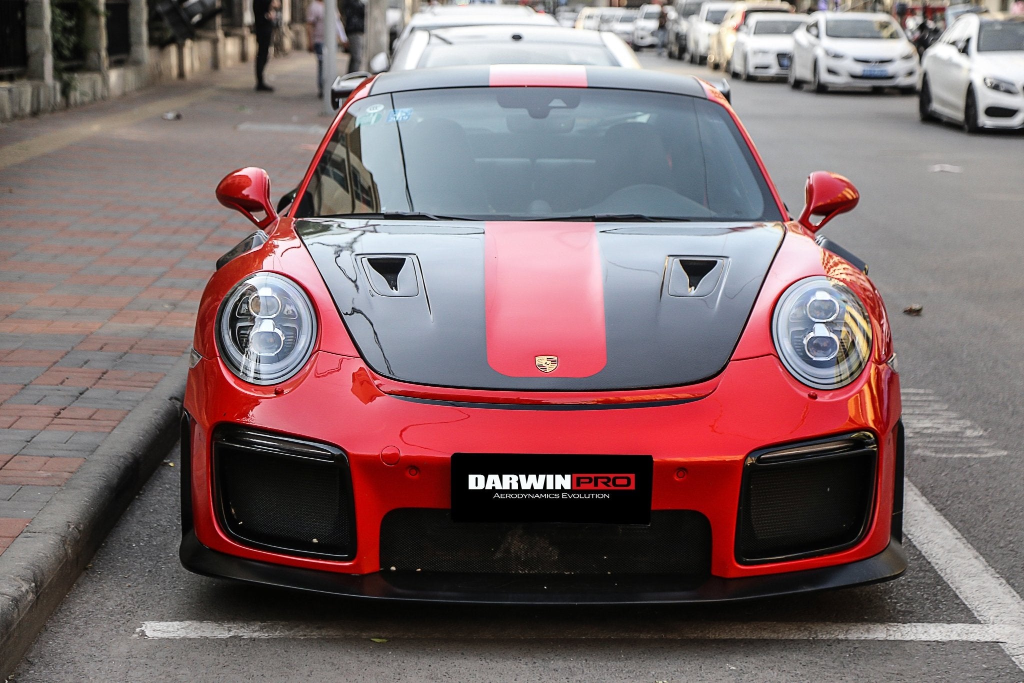 2016 - 2019 Porsche 911 991.2 Carrera &Targa 4 & 4S GT2RS Style Partial Carbon Fiber Front Bumper