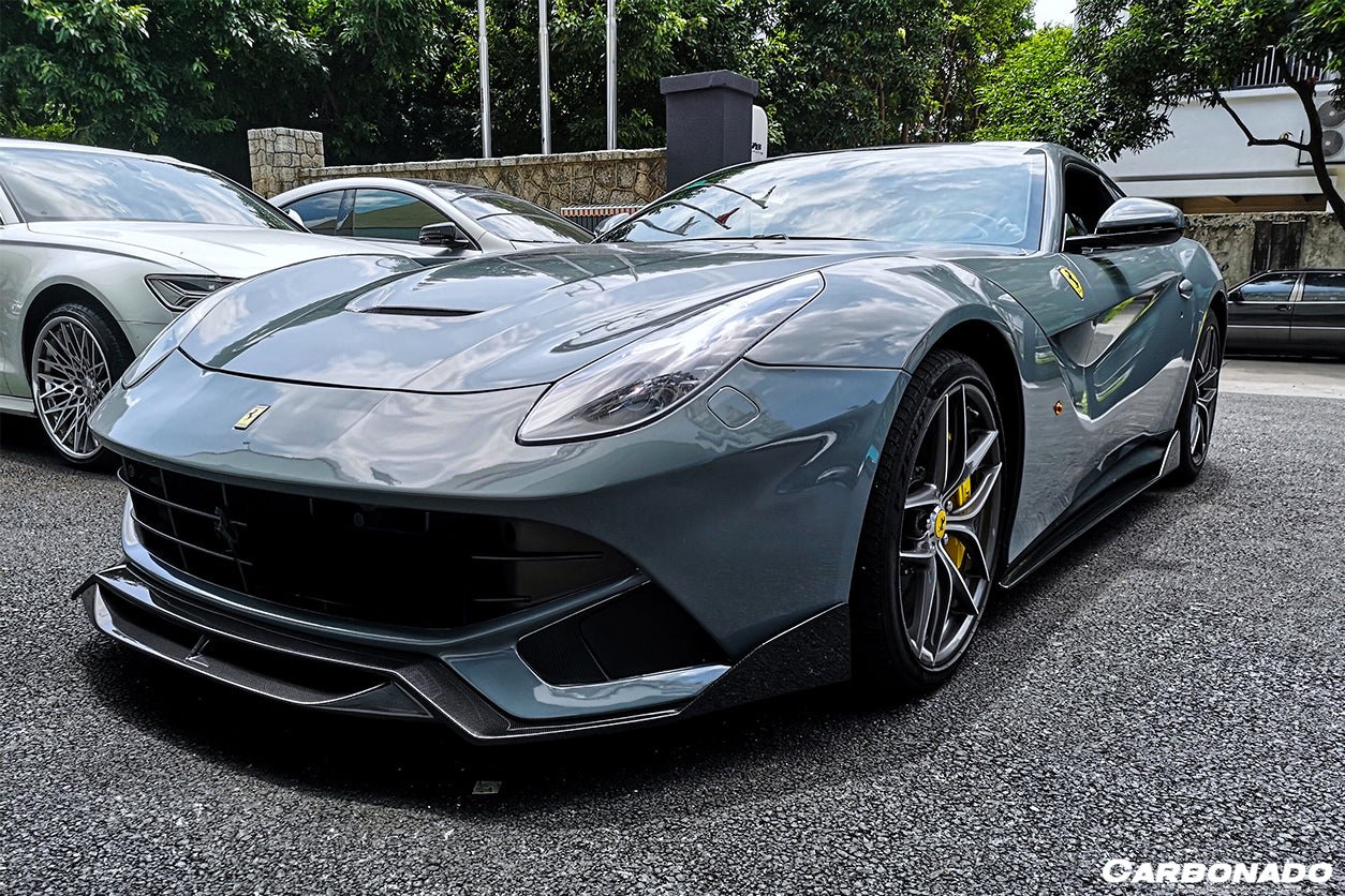 2012 - 2017 Ferrari F12 Berlinetta RS Style Carbon Fiber Front Lip