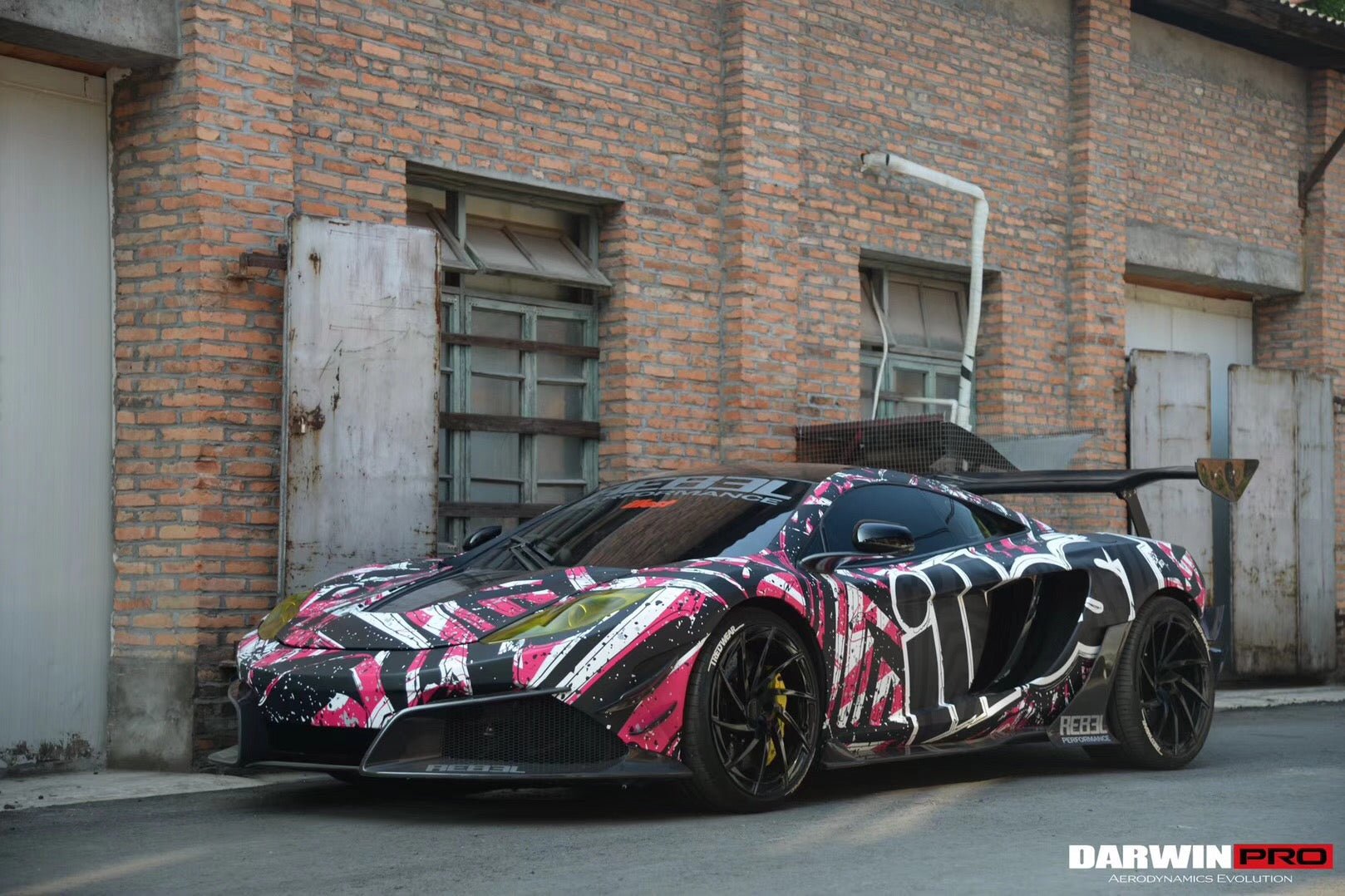 2011-2014 McLaren 12C Rebel Style Carbon Fiber Front Bumper