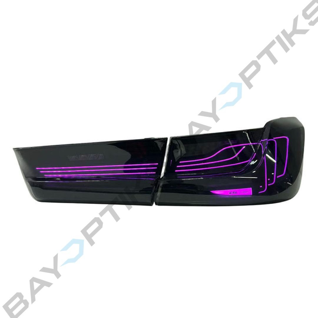 BMW G20 3 Series Smoked CSL Style RGB Multi-Color LED Taillights 2019-2023