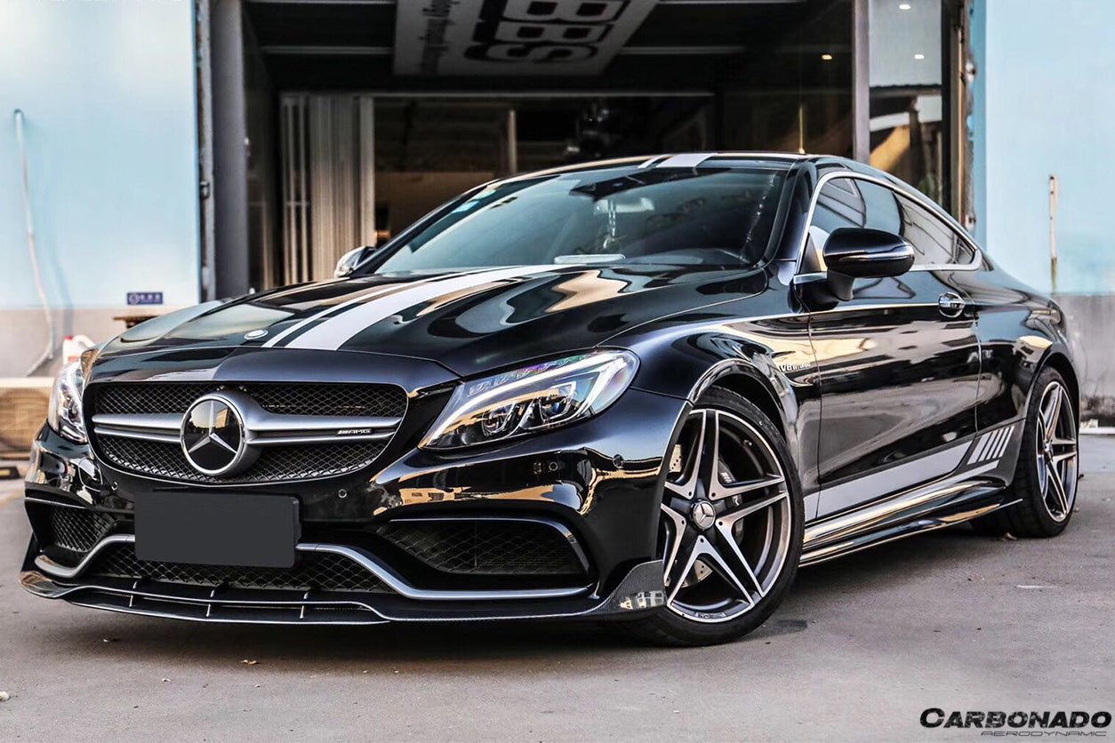 2015 - 2021 Mercedes Benz W205 C63 & S AMG Coupe BR Style Front Lip