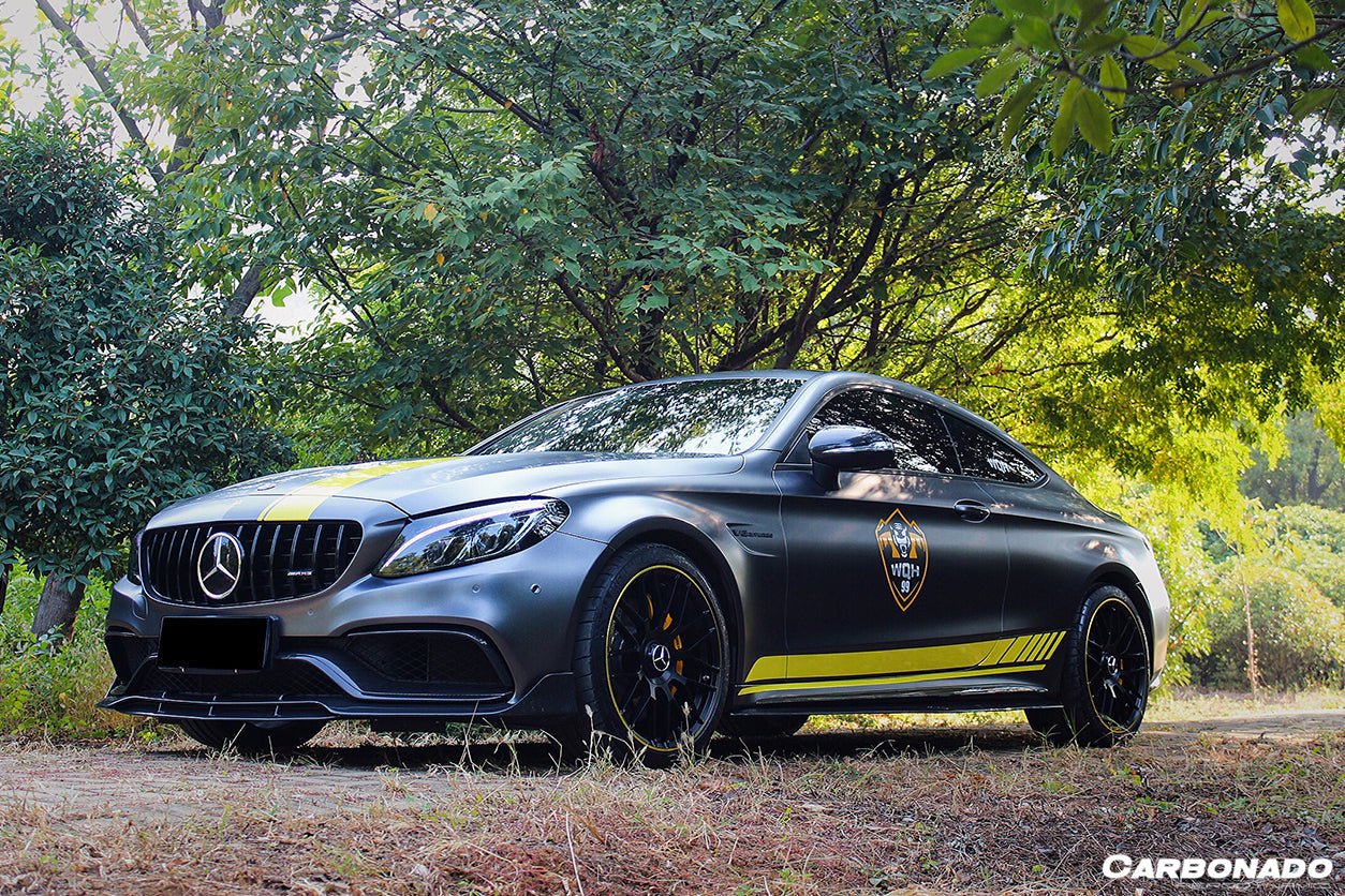 2015 - 2021 Mercedes Benz W205 C63 & S AMG Coupe BR Style Front Lip