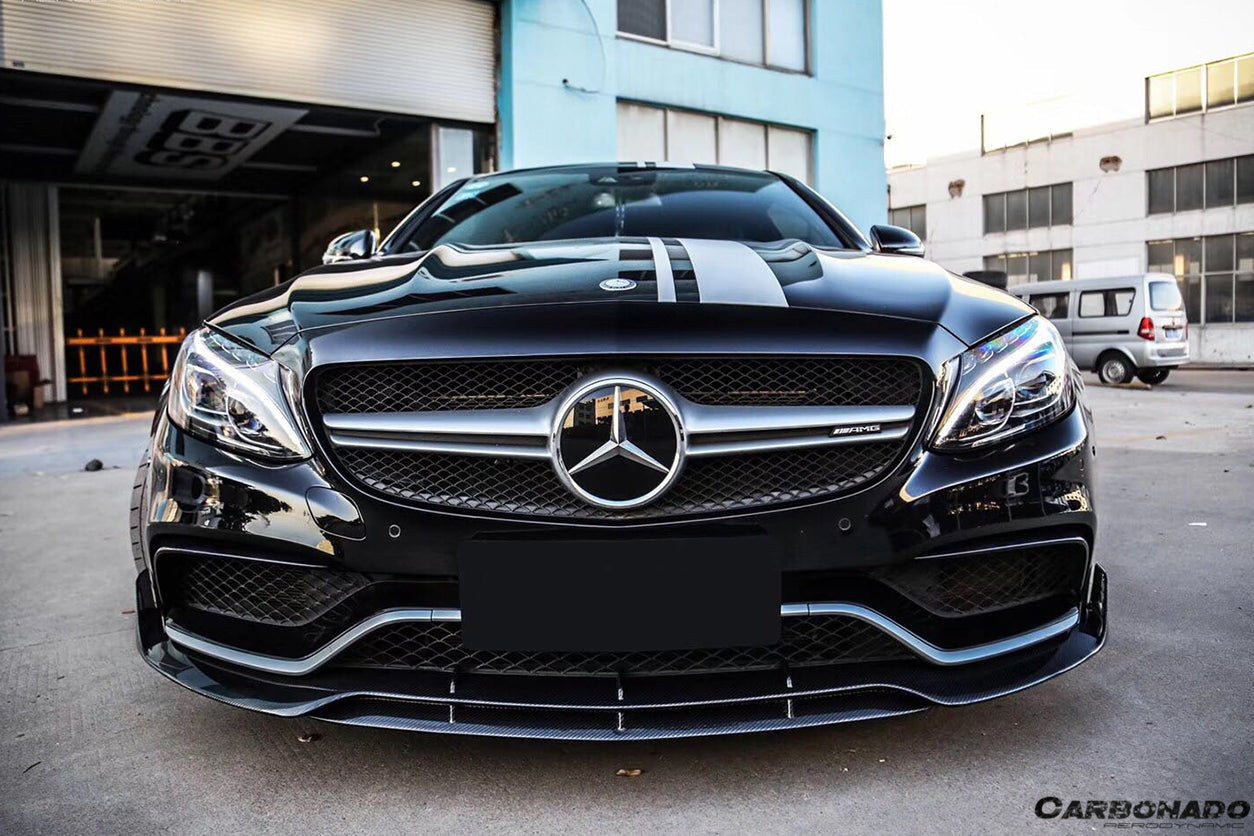 2015 - 2021 Mercedes Benz W205 C63 & S AMG Coupe BR Style Front Lip