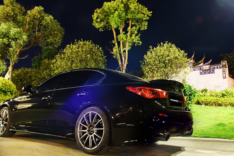 2014 - 2017 Infiniti Q50 Sedan EAU ROUGE Style Rear Bumper