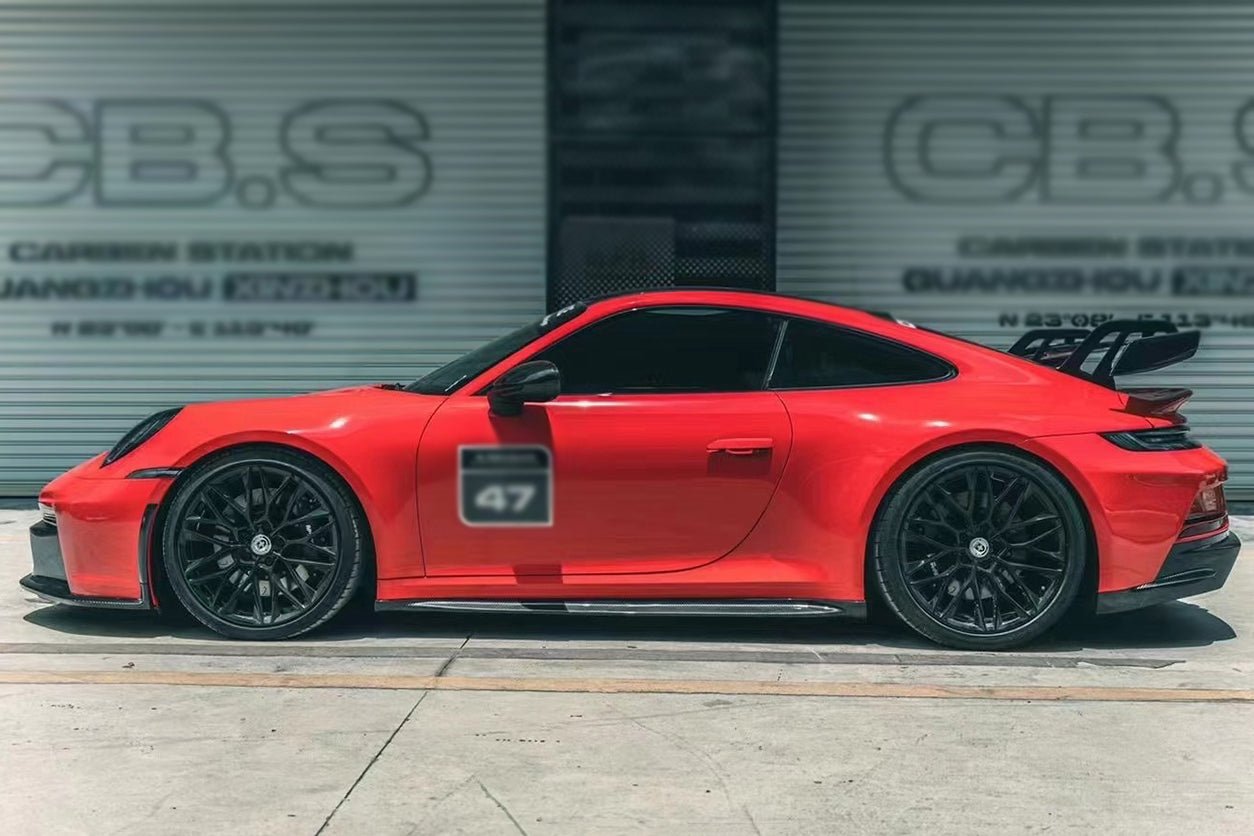 2019 - 2024 Porsche 911 992 Carrera & S & 4 & 4S & Targa & Cabriolet GT3 Style Side Skirts