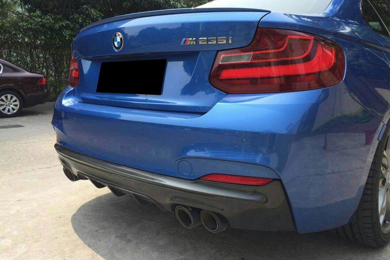 2014-2021 BMW 2 Series F22 & F23 MP Style Carbon Fiber Rear Lip (M-Tech Only)