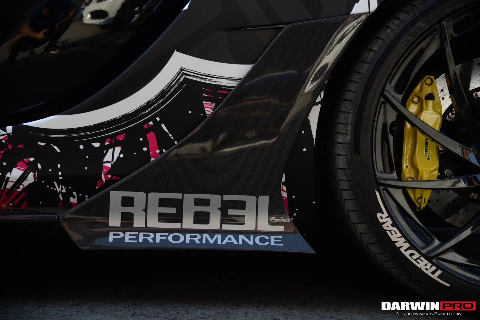 2011 - 2014 McLaren MP4 12C Rebel Performance Style Carbon Fiber Side Skirts