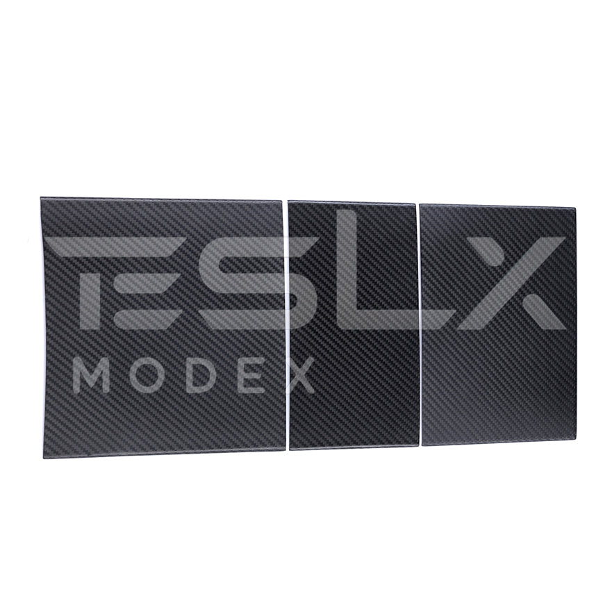 Tesla Model 3 Highland / Model Y Carbon Fiber Interior Central Storage Box Cover 2024-Up