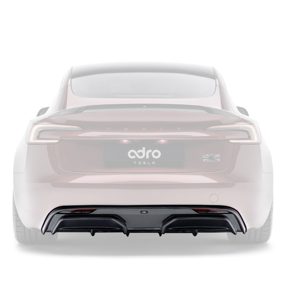 Adro Tesla Model 3 Highland Performance Carbon Fiber Rear Diffuser (2024+)
