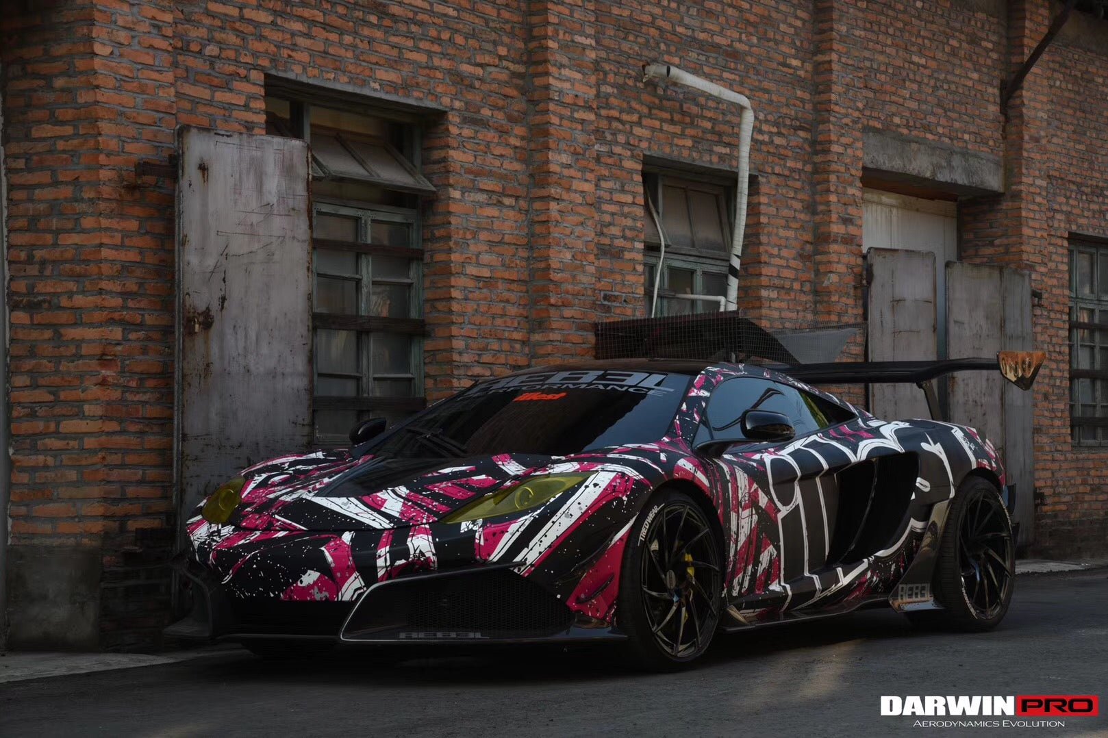 2011-2014 McLaren 12C Rebel Style Carbon Fiber Front Bumper