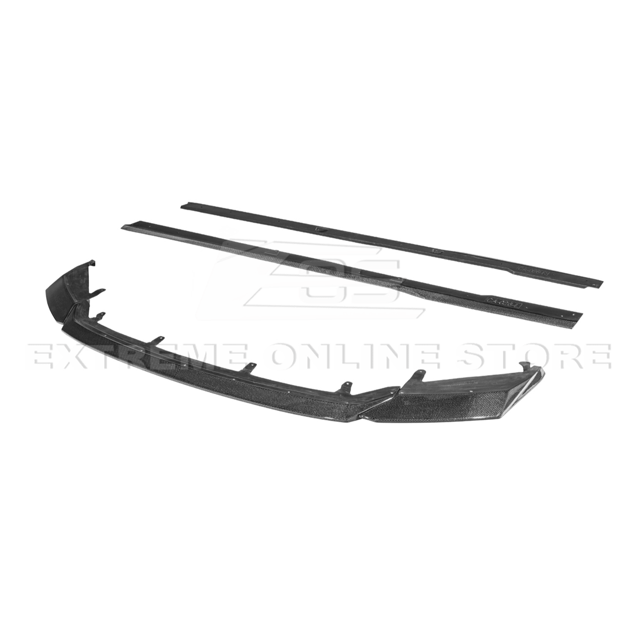 Lexus IS Series XE40 Novel Style Carbon Fiber Front Lip Splitter Side Skirts Kit 2021-Up