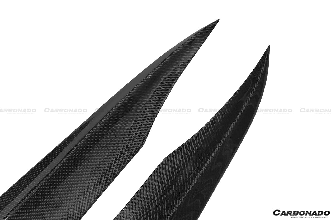 2012 - 2014 Mercedes Benz W204 C63 AMG RZS Style Carbon Fiber Rear Bumper Caps