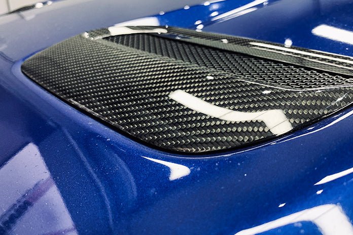 2018-2023 Ford Mustang Carbon Fiber Hood Vents