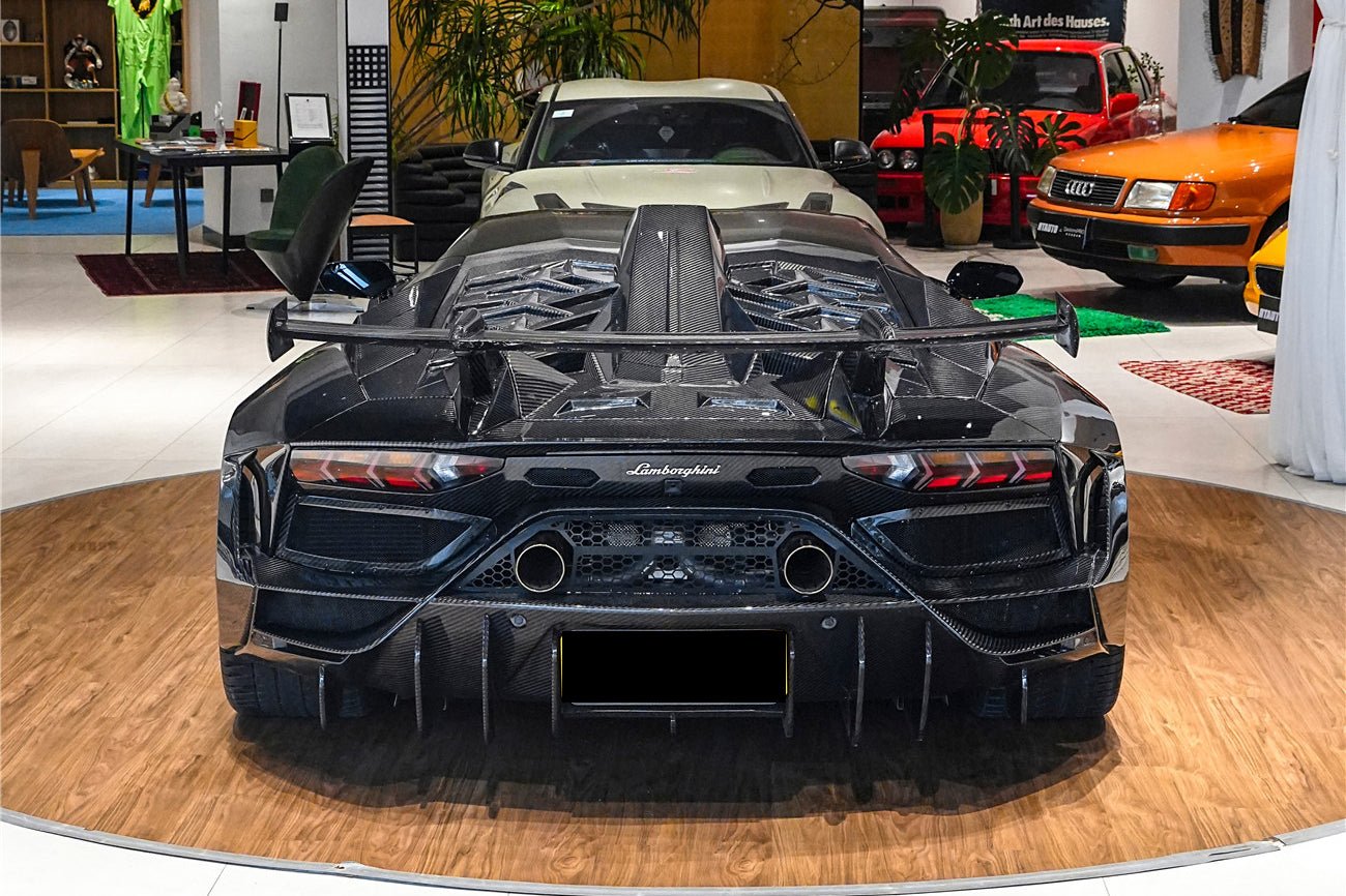Lamborghini Aventador Coupe CA Style Carbon Fiber Engine Hood And Wing 2011-2021