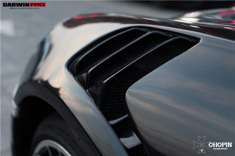 2013 - 2019 Porsche 911 991 Turbo S GT2RS Style Partial Carbon Fiber Front Bumper and Fender