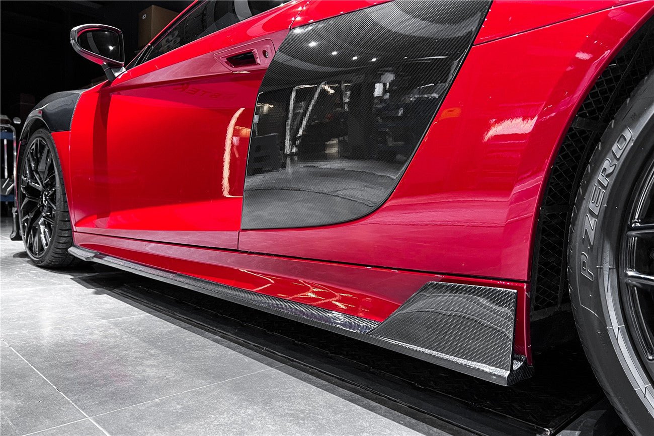 2016 - 2018 Audi R8 Coupe iMP Performance Carbon Fiber Side Skirts Under Board
