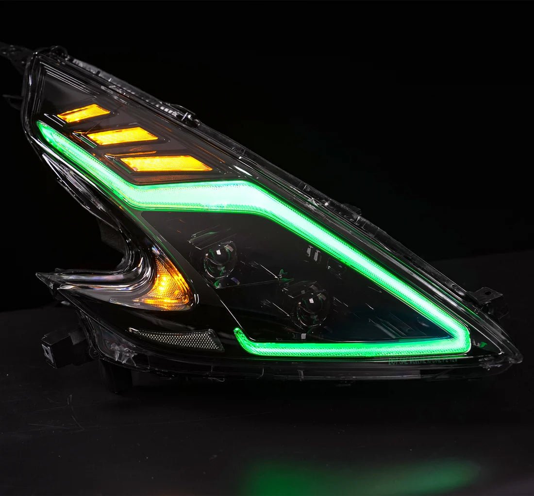 Nissan 370Z Fairlady Z Z34 RGB LED Headlights with App Control 2008-2020