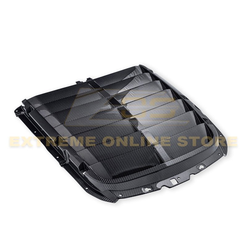 Ford Mustang S550 GT500 Factory Style Dry Carbon Fiber Hood Vent Cover 2020-2023
