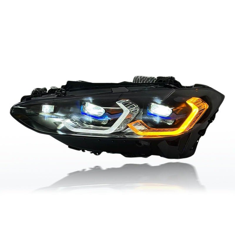 BMW G8X G80 M3 G82 M4 G22 4 Series CSL Yellow/White Complete Laser Style Headlights (2021 - Present)