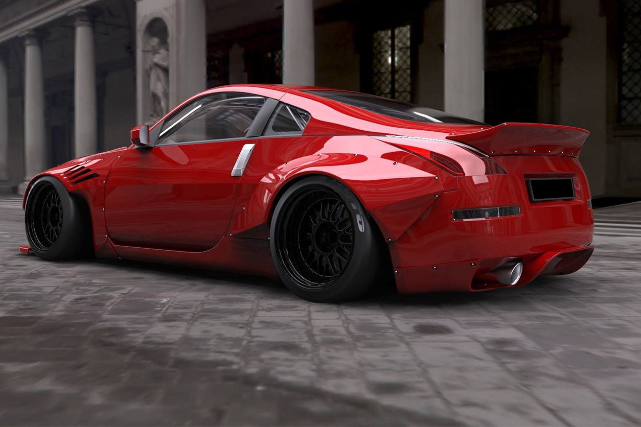 2003 - 2008 Nissan 350Z BRY Style Rear Diffuser