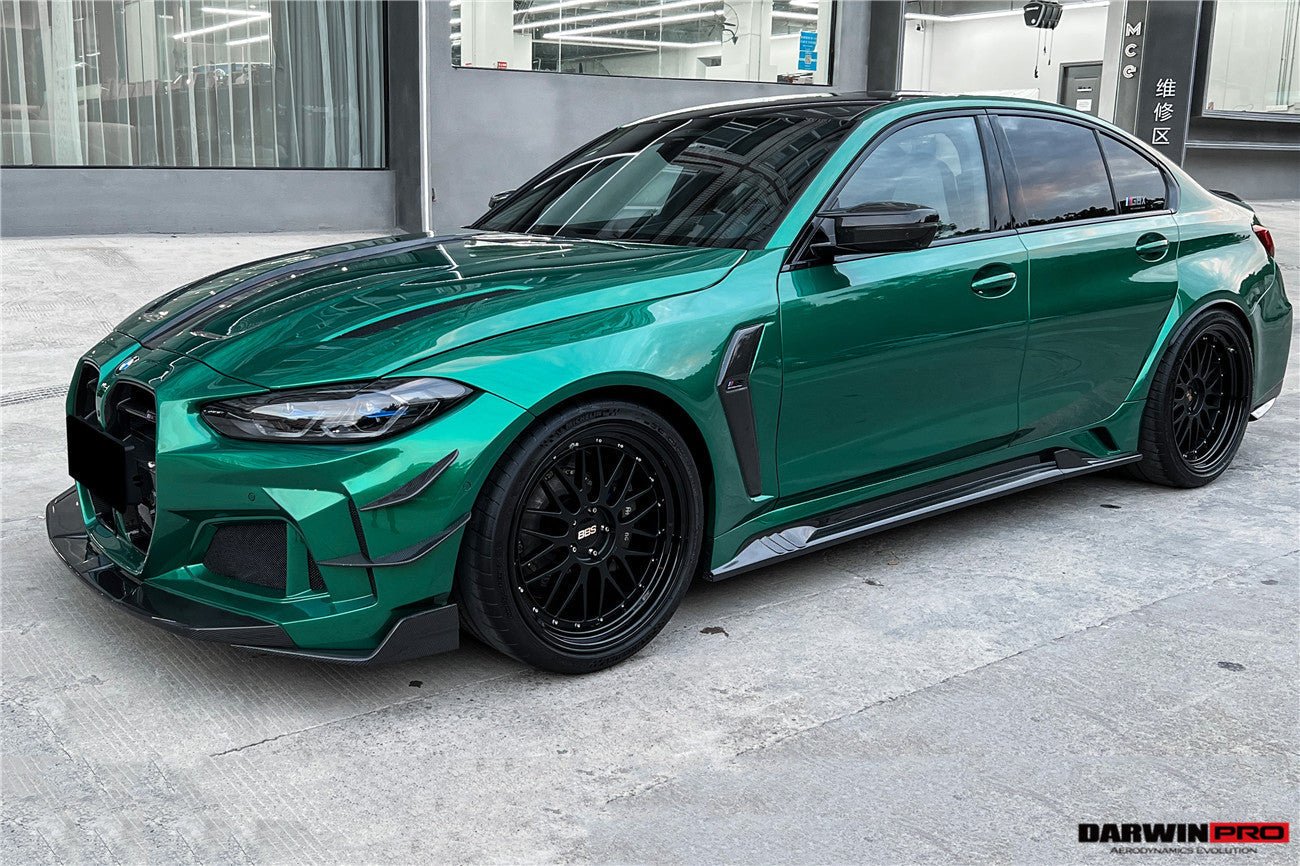2021-UP BMW M3 G80 G81 BKSSII Style Front Bumper and Front Fender and Side Skirts