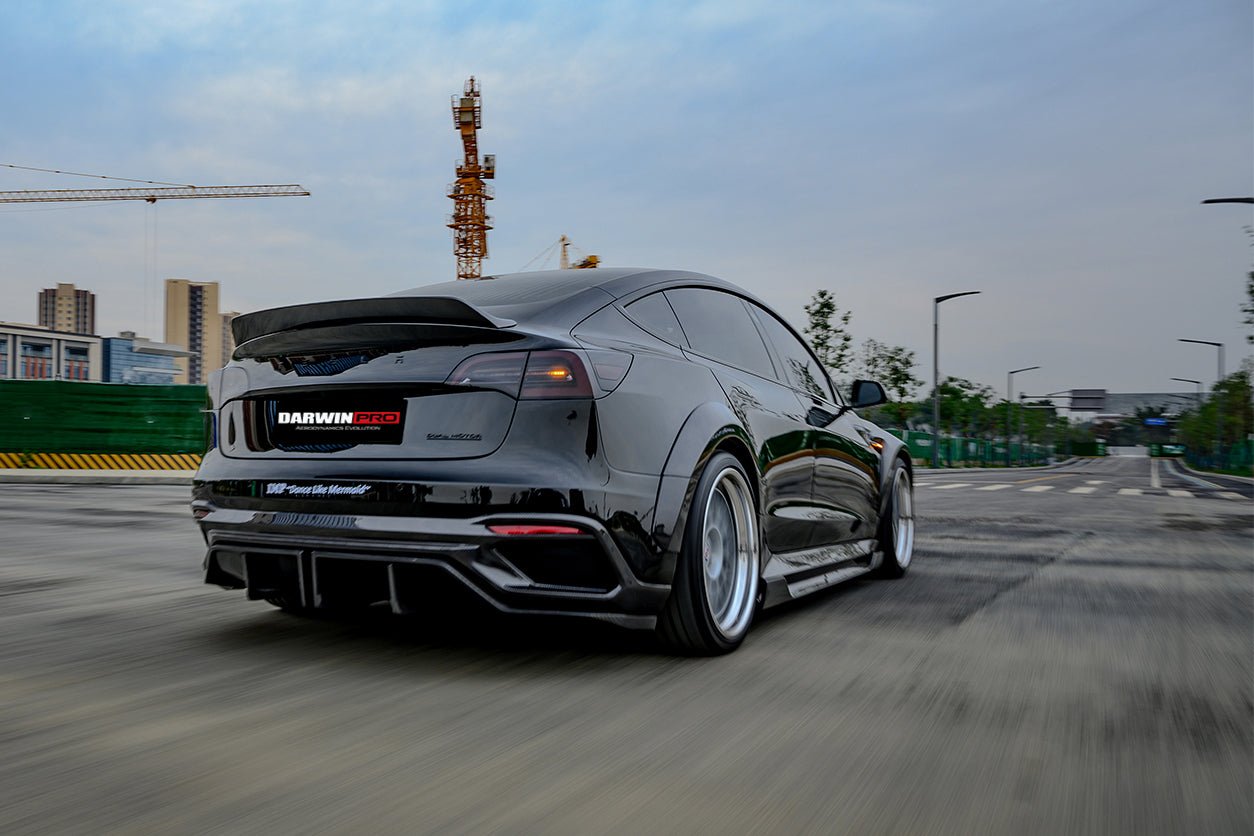 2021 - 2025 Tesla Model 3 IMP Performance Partial Carbon Fiber Full Body Kit