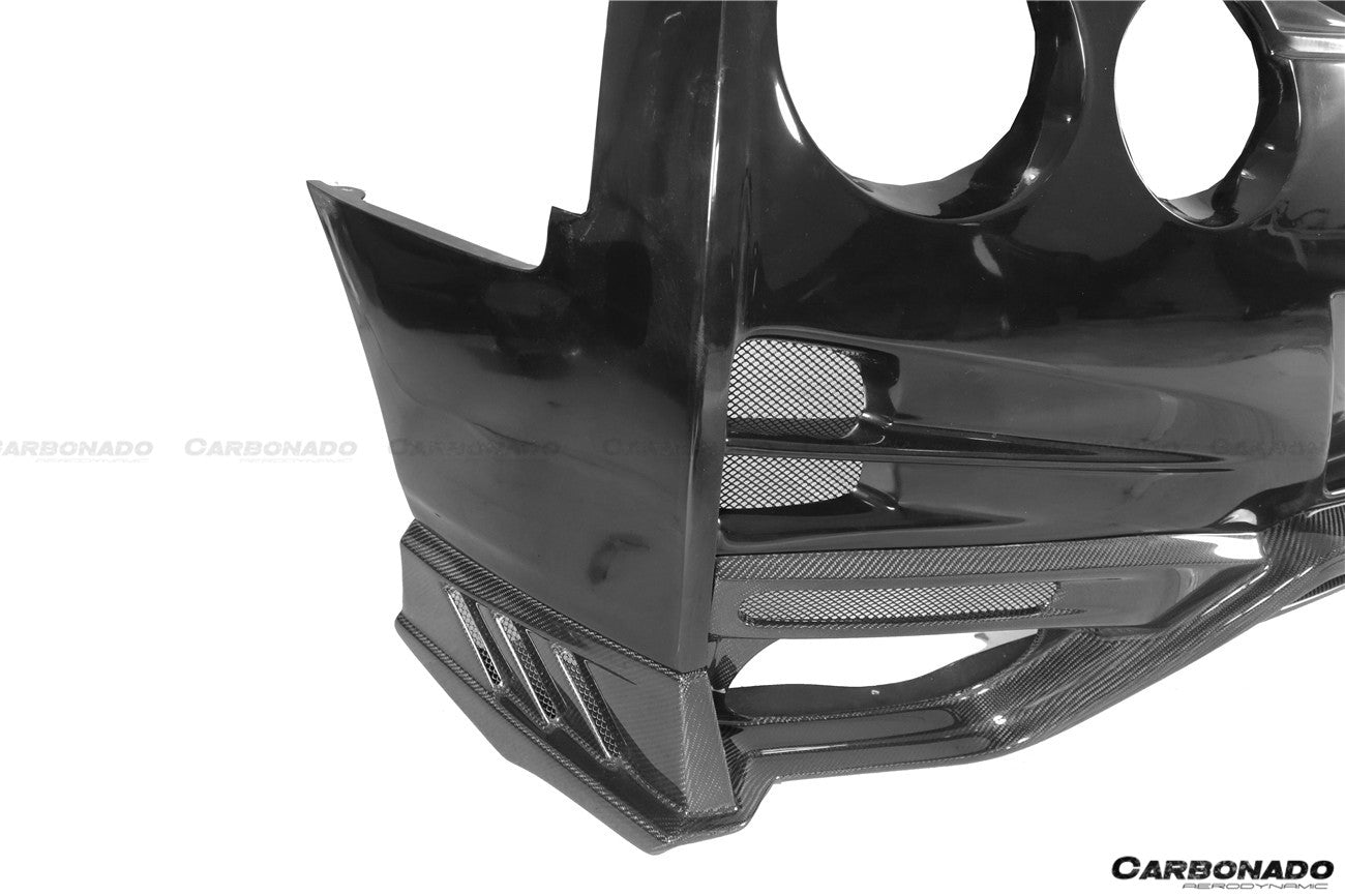 2008 - 2022 Nissan GTR R35 CBA/DBA/EBA TS Style Rear Bumper w/ Diffuser & Fins